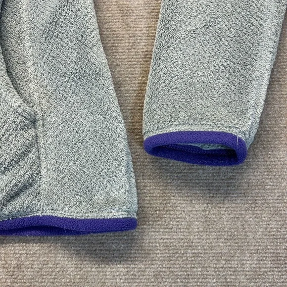 Patagonia Snap-T Fleece Pullover Women's Small Gray Purple Mock Polartec 25442 - Picture 6 of 11